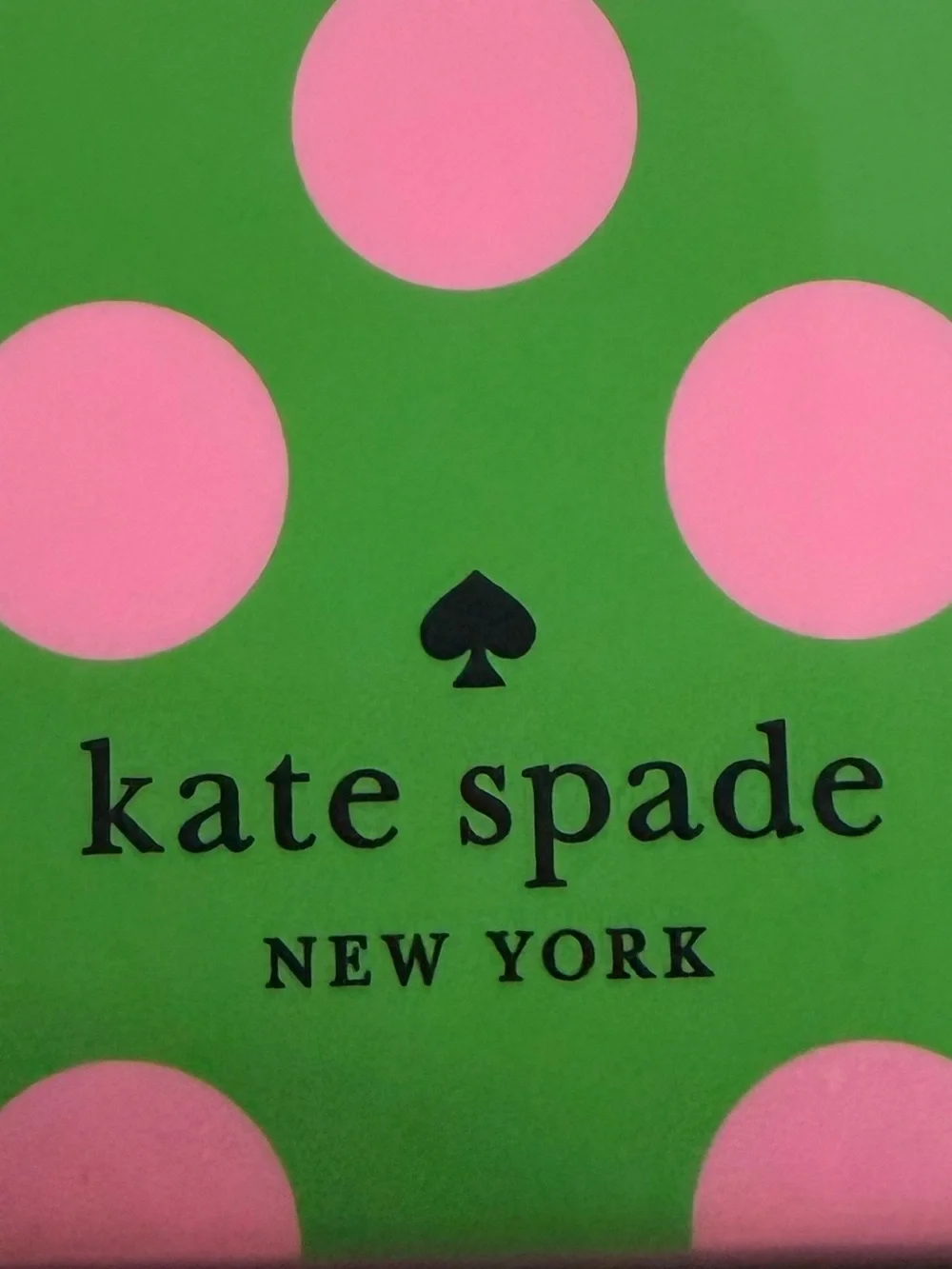 EUC iPhone 17 Pro Max kate spade Pink & Green Polka Dot Case
